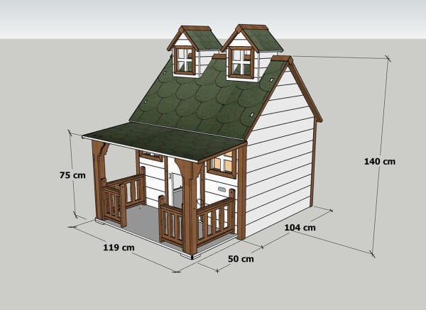 Ultra-Luxury Wooden dog hut (home)