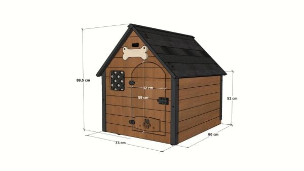 Mandu Isı Yalıtımlı Ahşap Köpek Kulübesi ''LARGE''