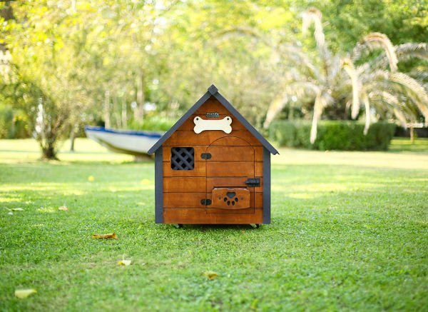 Isı yalıtımlı ahşap köpek kulübesi ''MEDIUM''