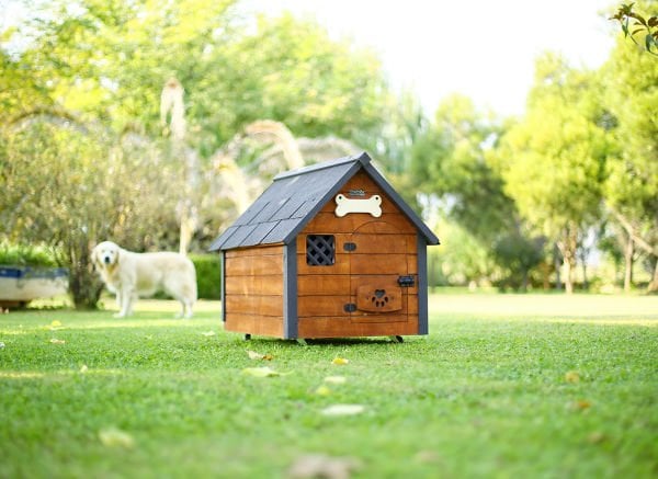 Isı yalıtımlı ahşap köpek kulübesi ''MEDIUM''