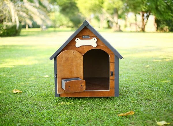 Isı yalıtımlı ahşap köpek kulübesi ''MEDIUM''