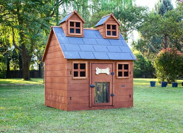 Bahçeli Ultra Lüks Ahşap Köpek Kulübesi (evi)