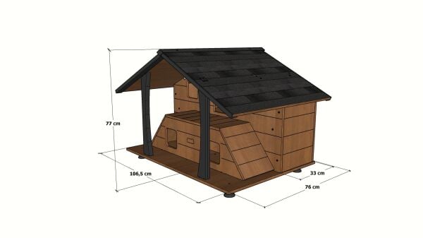 Ahşap Lüks Kedi Evi