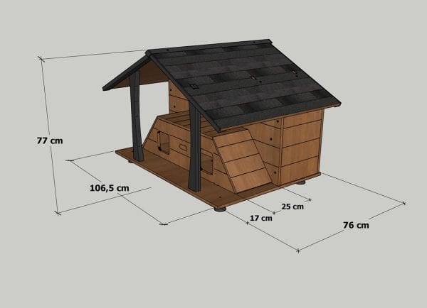 Luxury Wooden Cat House