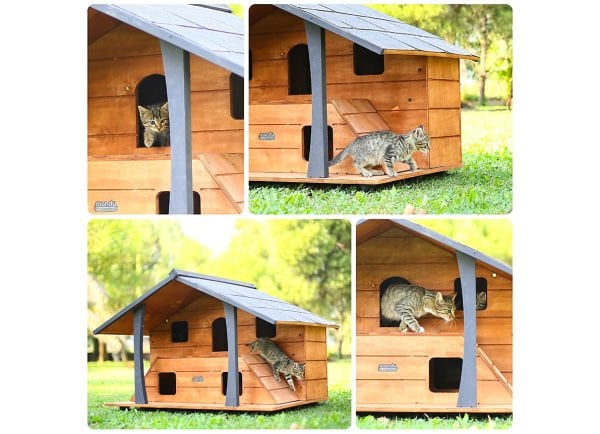 Ahşap Lüks Kedi Evi