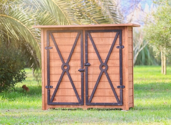 Ahşap Bahçe Depolama Dolabı (küçük)