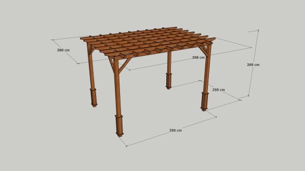 “MANDU” Ahşap Pergole /Kamelya
