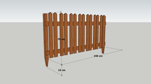 Wooden fence 80 like