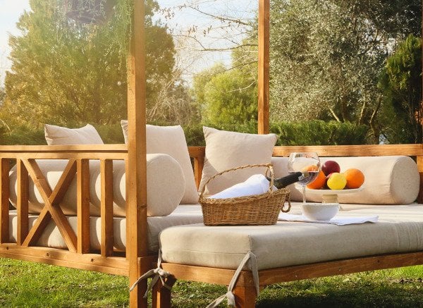 “MANDU” Exclusive Ahşap Bahçe Yatağı (daybed)