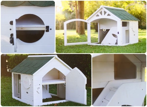 MANDU Ahşap Tavşan Evi (Büyük Boy)