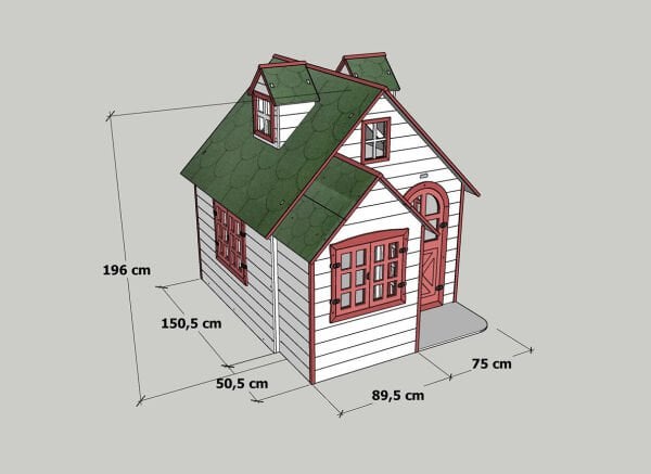 MANDU Ahşap Çocuk Oyun Evi (Playhouse) Beykoz
