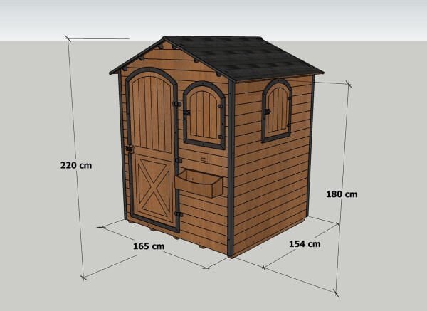 Ahşap Bahçe Deposu (Depolama Evi)