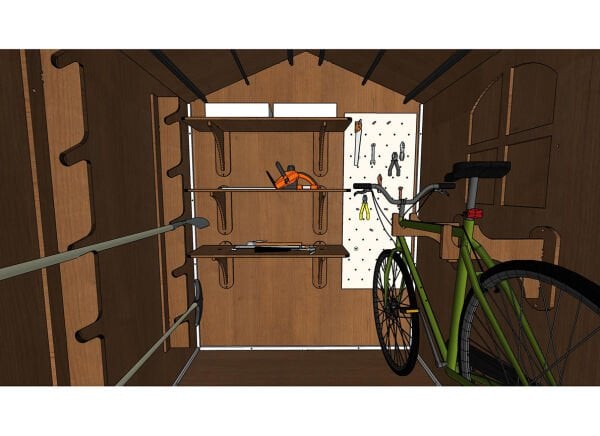 Ahşap Bahçe Deposu (Depolama Evi)