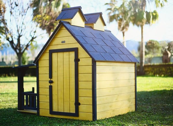 Ultra-Luxury Wooden dog hut (home) Gold Edition