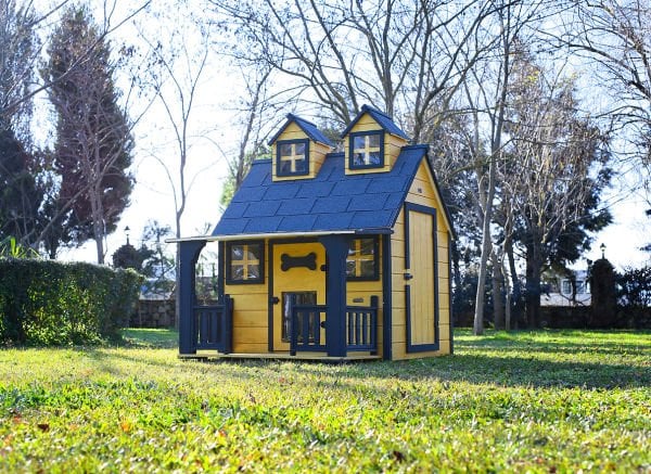 Ultra-Luxury Wooden dog hut (home) Gold Edition