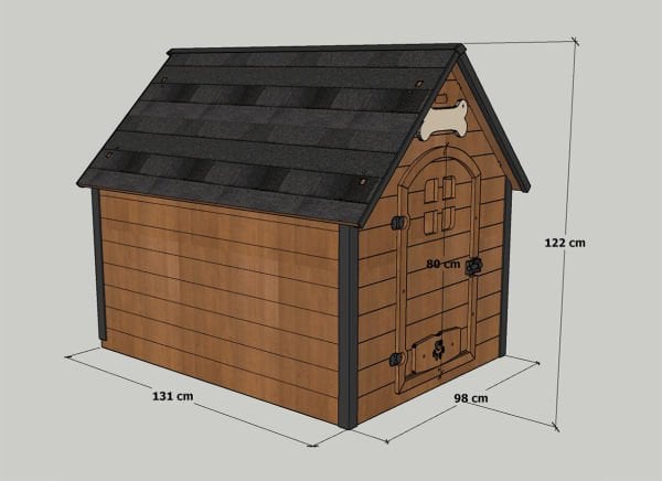 Mandu Isı Yalıtımlı Ahşap Köpek Kulübesi  XXLarge