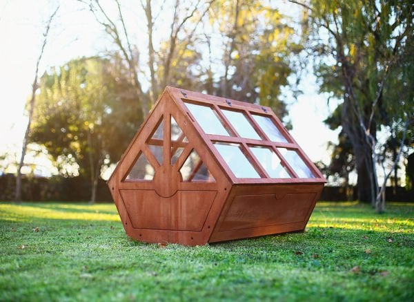 MANDU Ahşap tribox sera saksı (Büyük)