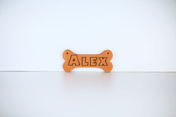 MANDU Ahşap İsimlik Kemik