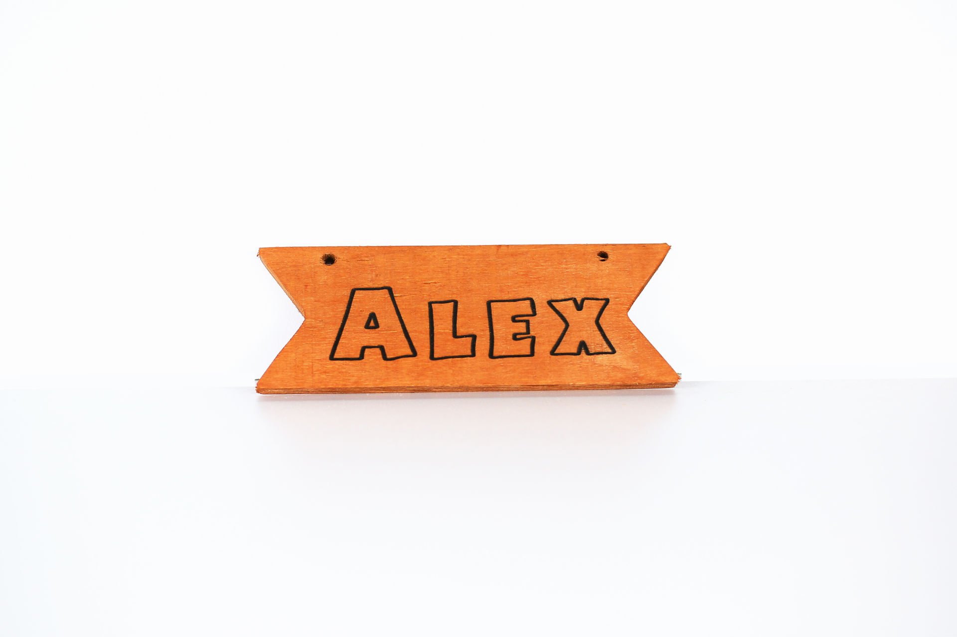 MANDU Ahşap İsimlik Kurdele