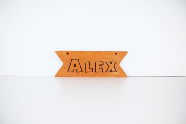 MANDU Ahşap İsimlik Kurdele