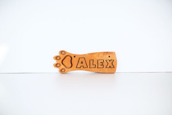 MANDU Ahşap İsimlik Pati