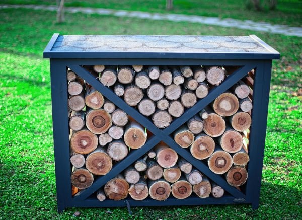 MANDU Dekoratif Ahşap Dış Mekân Odunluk