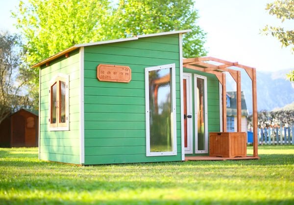 MANDU Ahşap Bahçeli Modern Playhouse (oyun evi)