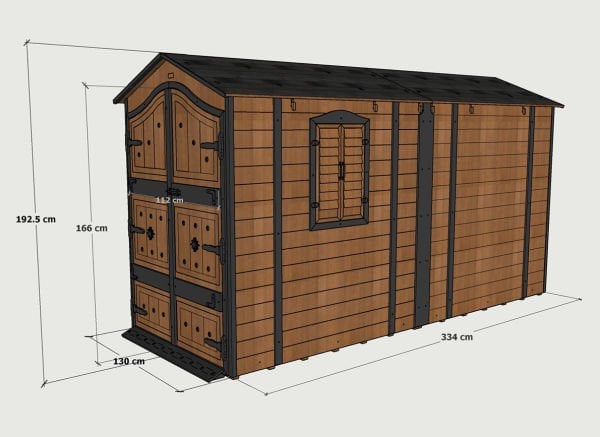 MANDU Ahşap XL Depolama Evi