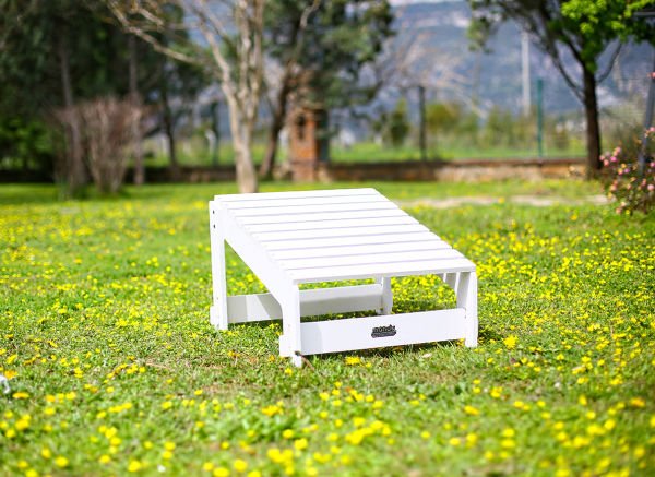 Mandu Adirondack Ayak Uzatma Standı BEYAZ