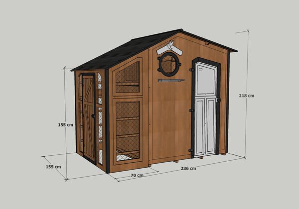 MANDU Ahşap Güvercin Kümesi