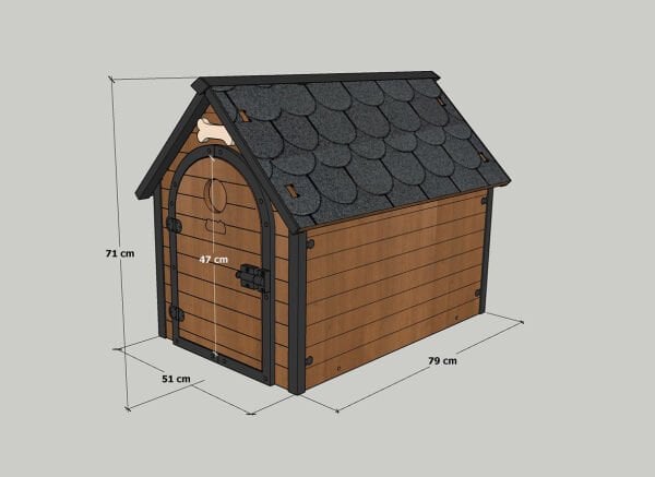MANDU Ahşap Köpek Kulübesi