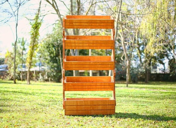 MANDU Ahşap Çok Katlı Saksı Standı (Çiçeklik Standı)