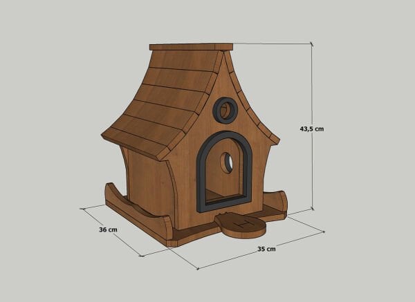 MANDU Ahşap Kuş Yuvası