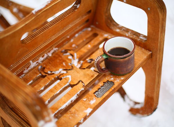 MANDU Ahşap Kar Kızağı