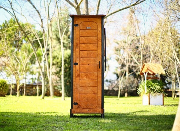 MANDU Ahşap Slim Depolama Dolabı (Dar Alanlar İçin)