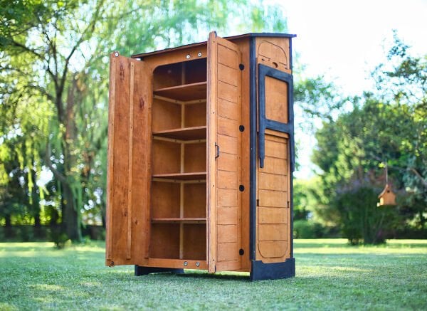 “MANDU” Ahşap Slim Maxi Depolama Dolabı