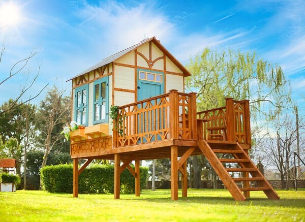 MANDU Ahşap Yerden Yüksek Ağaç Oyun Evi