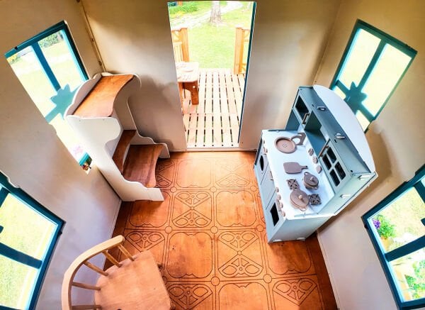 MANDU Ahşap Yerden Yüksek Ağaç Oyun Evi