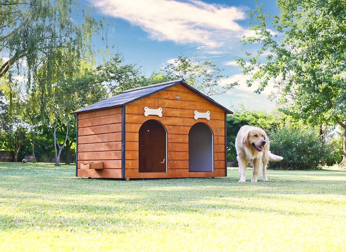 MANDU Isı Yalıtımlı 2 Bölmeli Köpek Kulübesi