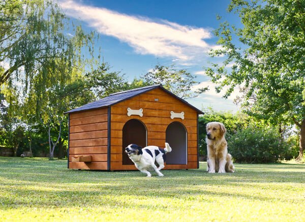 MANDU Isı Yalıtımlı 2 Bölmeli Köpek Kulübesi