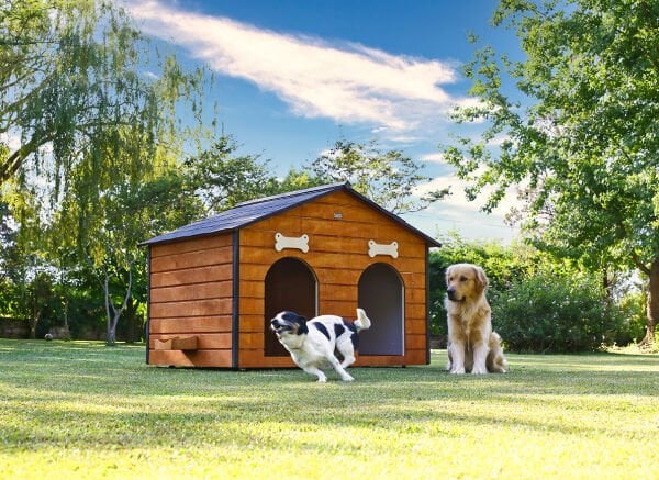 MANDU Isı Yalıtımlı 2 Bölmeli Köpek Kulübesi