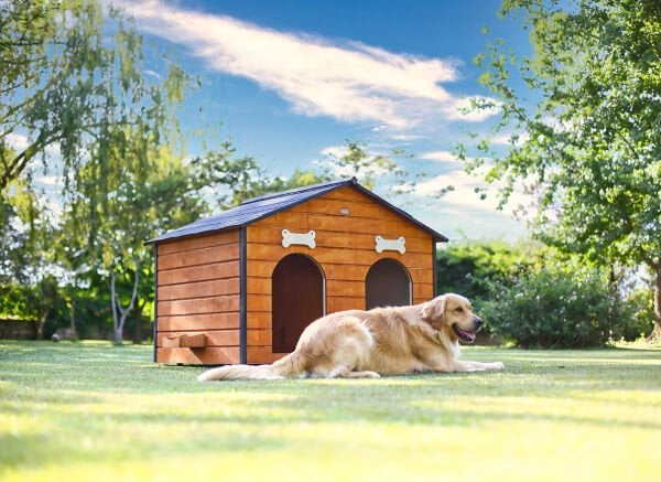 MANDU Isı Yalıtımlı 2 Bölmeli Köpek Kulübesi