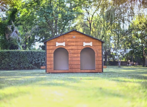 MANDU Isı Yalıtımlı 2 Bölmeli Köpek Kulübesi