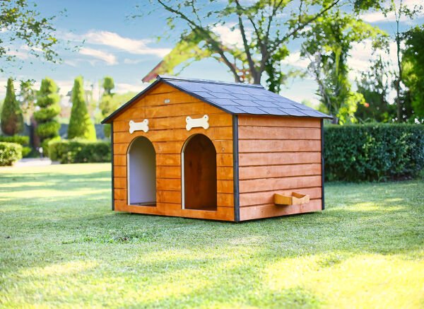 MANDU Isı Yalıtımlı 2 Bölmeli Köpek Kulübesi