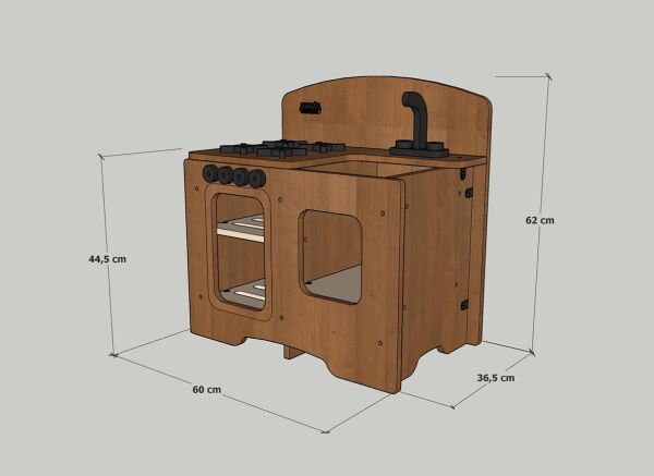 MANDU Ahşap Çocuk Dış Mekân Mutfak