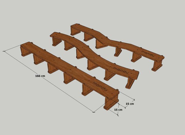 MANDU Ahşap Denge Platformu (Denge Tahtası)