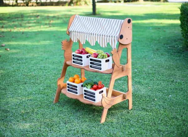 MANDU Ahşap Çocuk Manav Tezgâhı