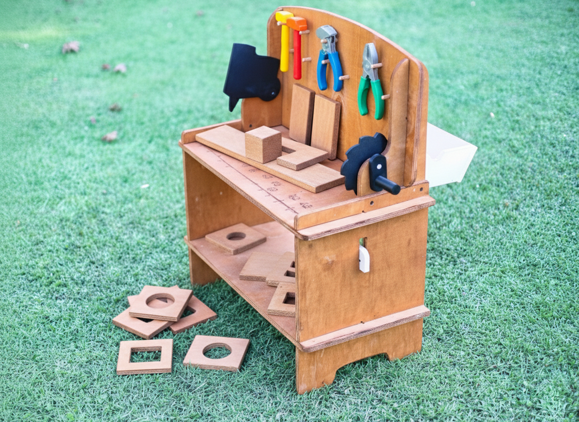 “MANDU” Ahşap Çocuk Marangoz Tezgâhı