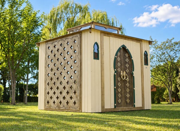 MANDU Ahşap Mescit 5 Kişilik – Prefabrik Küçük Cami, Bahçe ve Tesis İçin Namaz Odası