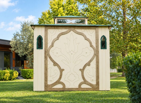 MANDU Ahşap Mescit 5 Kişilik – Prefabrik Küçük Cami, Bahçe ve Tesis İçin Namaz Odası